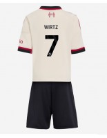 Liverpool Florian Wirtz #7 Vieraspaita Lasten 2025-26 Lyhythihainen (+ shortsit)